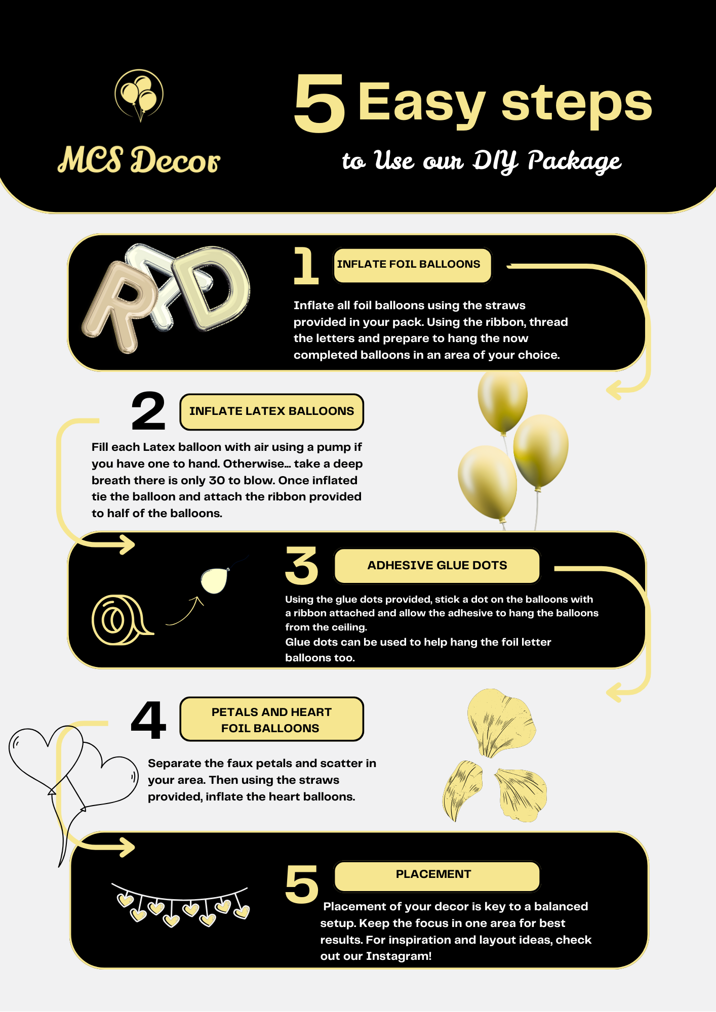 DIY 'Birthday' Balloon Setup Kit