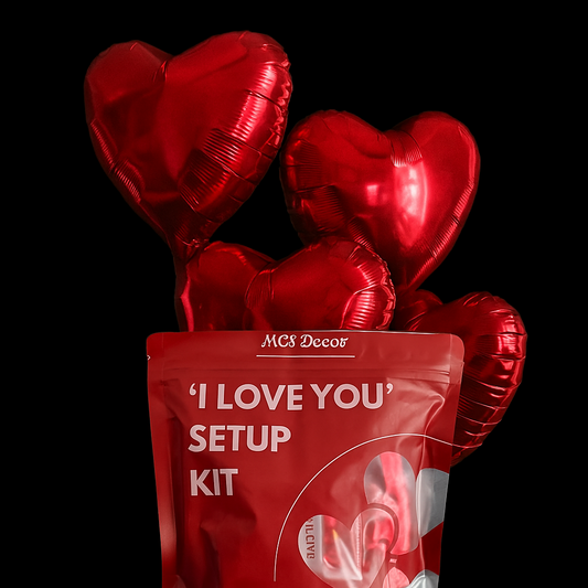 DIY 'I LOVE YOU' Balloon Setup Kit