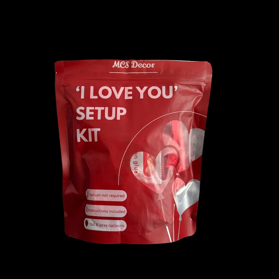 Valentines I LOVE YOU DIY Decor Kit