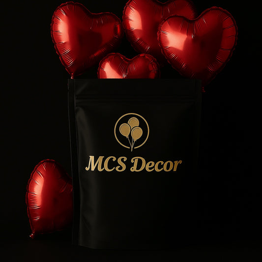 DIY 'I LOVE YOU' red Balloon Setup Kit